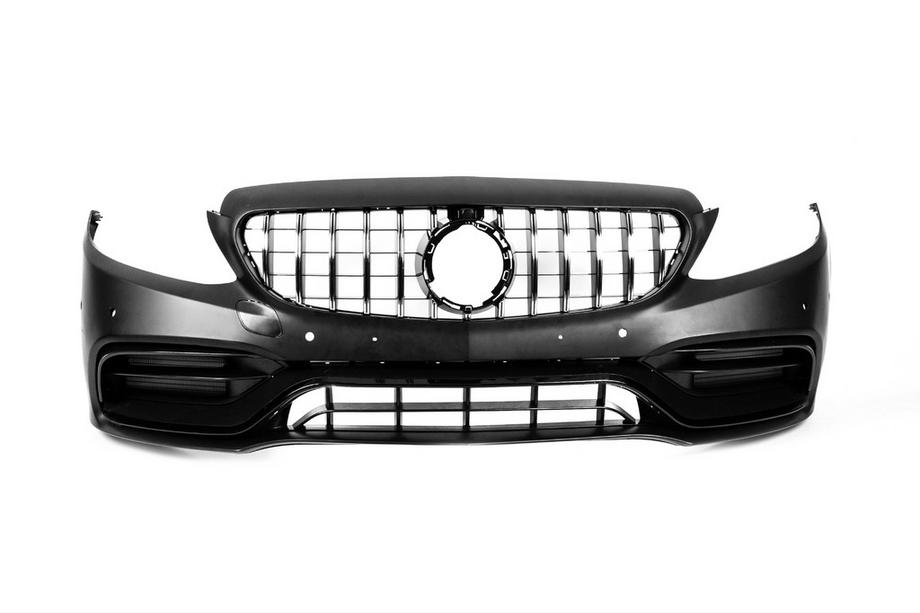 Mercedes C-class W205 2014–2021 Predný nárazník kompletný (AMG C63-designs 2018-2021) Fotografia 3