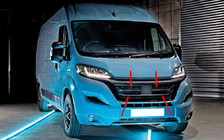 Opel Movano 2021– Lišty na masku chladiča (3 ks, nerez) fotografia 1