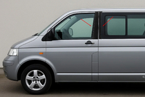 Volkswagen T5 Caravelle 2004–2010 Chrómové kryty dverových stĺpikov EuroCap fotografia 1