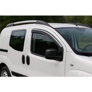 Okenné veterné deflektory s chrómovou lištou Niken Luxury (2 ks) Fiat Fiorino/Qubo 2008–2024 fotografia 1