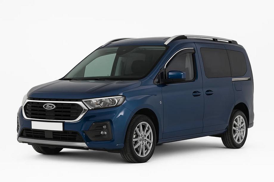 Ford Connect 2021– Okenné veterné deflektory s chrómovou lištou Niken Luxury (2 ks) Image