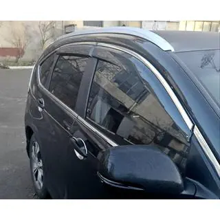 Okenné deflektory s chrómovou lištou Niken Luxury (4 ks)