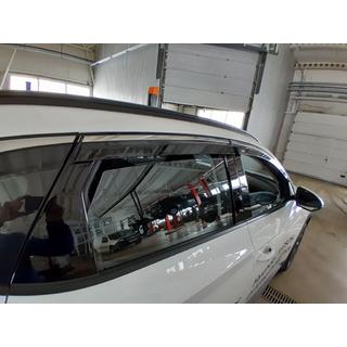 Okenné deflektory s chrómovou lištou Niken Luxury (4 ks) Hyundai Tucson NX4 2021– fotografia 4