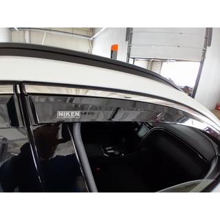 Okenné deflektory s chrómovou lištou Niken Luxury (4 ks) Hyundai Tucson NX4 2021– fotografia 3