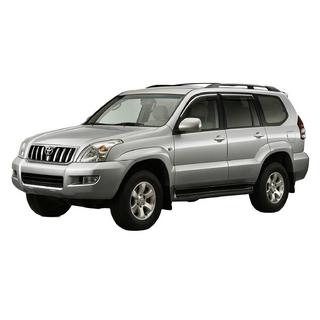 Okenné deflektory s chrómovou lištou Niken Luxury (4 ks) Toyota Land Cruiser Prado 120 2002–2009 fotografia 1