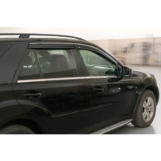 Okenné deflektory s chrómovou lištou Niken Luxury (4 ks) fotografia 3