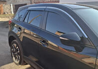 Mazda CX-5 2012–2017 Okenné deflektory s chrómovou lištou Niken Luxury (4 ks) fotografia 2
