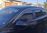 Mazda CX-5 2012–2017 Okenné deflektory s chrómovou lištou Niken Luxury (4 ks) fotografia 1