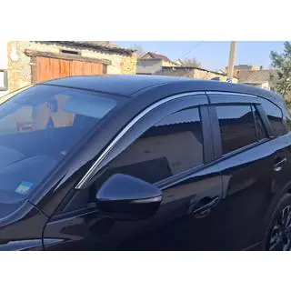 Okenné deflektory s chrómovou lištou Niken Luxury (4 ks)