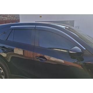 Okenné deflektory s chrómovou lištou Niken Luxury (4 ks) fotografia 3