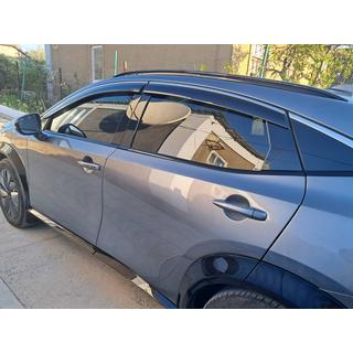 Okenné deflektory s chrómovou lištou Niken Luxury (4 ks) fotografia 1