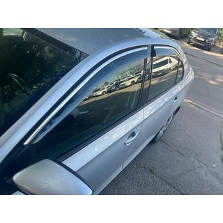 Okenné deflektory s chrómovou lištou Niken Luxury (4 ks) fotografia 1