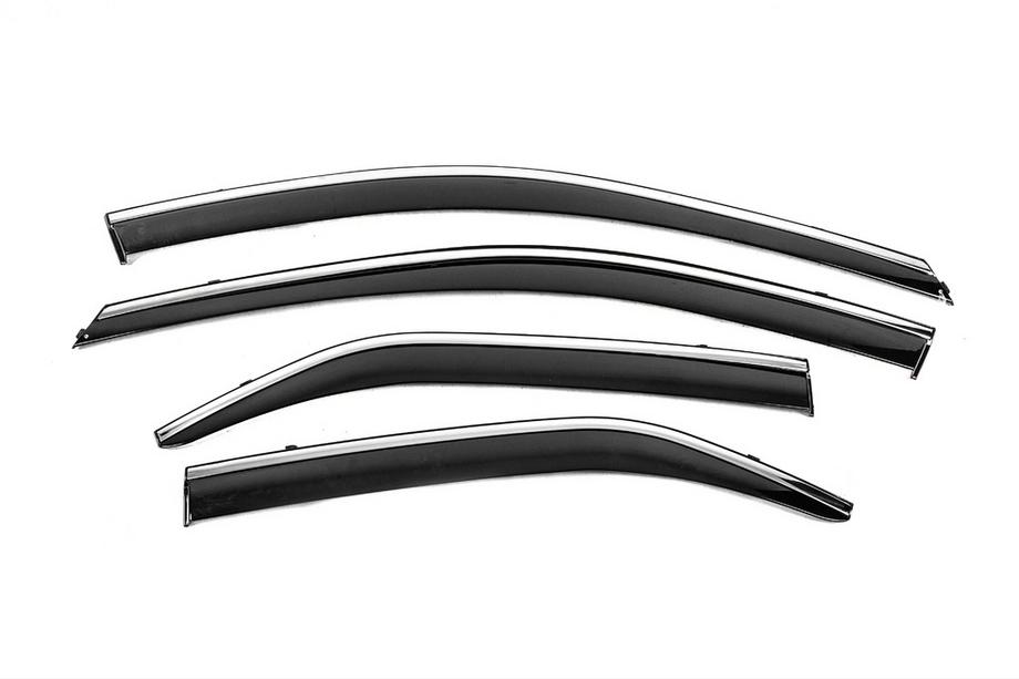 Toyota Camry 2011–2017 Okenné deflektory s chrómovou lištou Niken Luxury (2011-2017 EU / 2011-2014 USA, 4 ks) Image