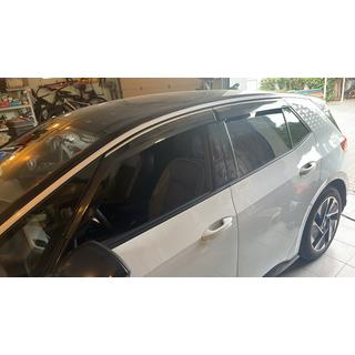 Okenné deflektory s chrómovou lištou Niken Luxury (4 ks) fotografia 1