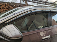 Volkswagen ID.6 2021– Okenné deflektory s chrómovou lištou Niken Luxury (4 ks) fotografia 5