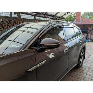 Okenné deflektory s chrómovou lištou Niken Luxury (4 ks) fotografia 4