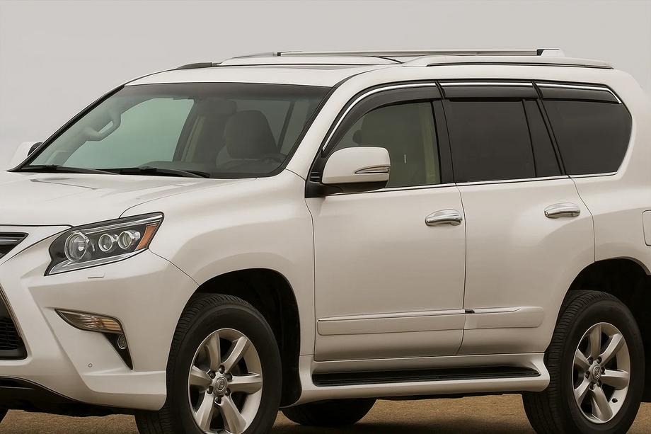 Lexus GX460 2009–2023 Okenné deflektory s chrómovou lištou Niken Luxury (6 ks) Image