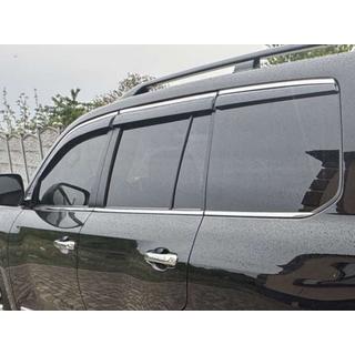 Okenné deflektory vetra s chrómovou lištou Niken Luxury (2008-2015, 6 ks) fotografia 3