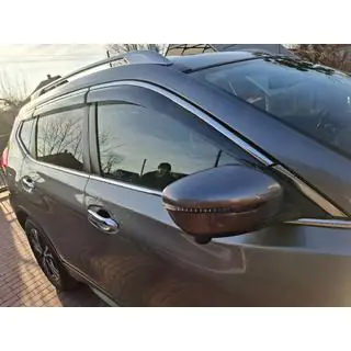 Okenné deflektory s chrómovou lištou Niken Luxury (6 ks) fotografia 1