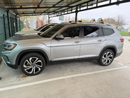Volkswagen Atlas (Terramont) 2016– Okenné deflektory s chrómovou lištou Niken Luxury (6 ks) fotografia 5