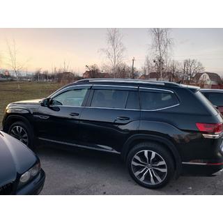Okenné deflektory s chrómovou lištou Niken Luxury (6 ks) fotografia 3