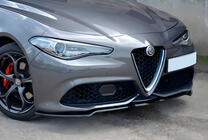 Alfa Romeo Giulia 2016–2022 Predný lip spojler DPT (2016-2019, čierny lesk) fotografia 1