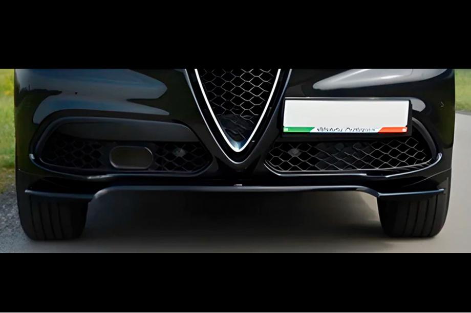 Alfa Romeo Stelvio 2016– Predný lip spojler DPT V-1 (ABS, lesklá čierna) Image