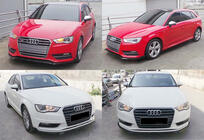Audi A3 2012–2020 Predný lip spojler/nástavec nárazníka DPT V-3 (Sedan/HB, lesklá čierna) fotografia 8