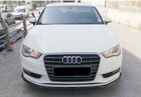 Audi A3 2012–2020 Predný lip spojler/nástavec nárazníka DPT V-3 (Sedan/HB, lesklá čierna) fotografia 4