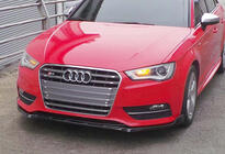 Audi A3 2012–2020 Predný lip spojler/nástavec nárazníka DPT V-3 (Sedan/HB, lesklá čierna) fotografia 7