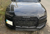 Audi A4 B9 2015–2024 Predný lip spojler DPT V-1 (pre S-Line, 2015-2019, čierny lesk) fotografia 6