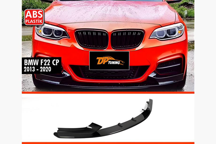 BMW 2. séria F22/F23 2014–2021 Predný lip spojler DPT V-1 (pre M Performance, čierna lesklá) Image