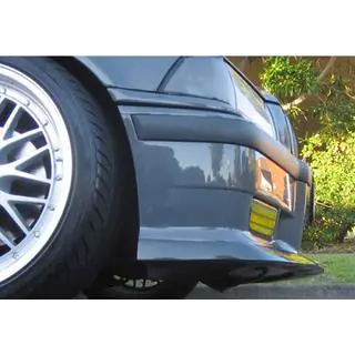 DPT predný lip spoiler (pre M3, lesklá čierna) BMW rad 3 E36 1990–2000 fotografia 2