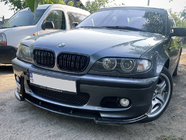 BMW 3 E46 1998–2006 Predný lip spojler DPT V-1 (pre M Sport, čierny lesk) fotografia 8