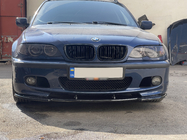 BMW 3 E46 1998–2006 Predný lip spojler DPT V-1 (pre M Sport, čierny lesk) fotografia 6