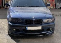 BMW 3 E46 1998–2006 Predný lip spojler DPT V-1 (pre M Sport, čierny lesk) fotografia 7