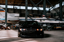 BMW 3 E46 1998–2006 Predný lip spojler DPT V-2 (pre M Sport, lesklá čierna) fotografia 4