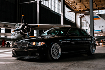 BMW 3 E46 1998–2006 Predný lip spojler DPT V-2 (pre M Sport, lesklá čierna) fotografia 3