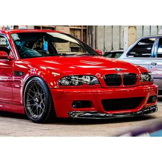DPT predný lip spoiler (pre M3, lesklá čierna) BMW 3 E46 1998–2006 fotografia 1