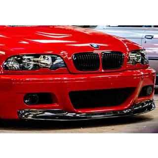 DPT predný lip spoiler (pre M3, lesklá čierna) BMW 3 E46 1998–2006 fotografia 3