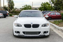 BMW 3. séria E92/E93 2006–2013 Predný lip spojler CSL-Style DPT (pre M-Sport 2006-2010, čierna lesklá) fotografia 2