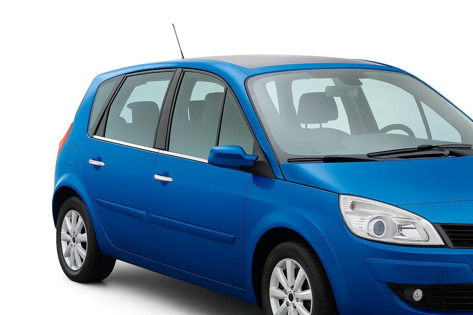 Renault Scenic 1998–2003 Vonkajšie okenné lišty (4 ks, nerez) Fotografia 1