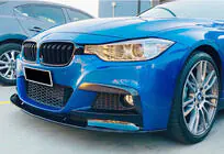 BMW rad 3 F30/F31 2012–2019 Predný lip spojler DPT (pre M Performance, čierny lesklý) fotografia 3