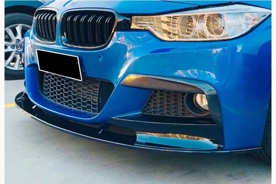 BMW rad 3 F30/F31 2012–2019 Predný lip spojler DPT (pre M Performance, čierny lesklý) Image