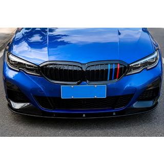 Predný lip spojler DPT V-2 (pre M Technic, lesklá čierna) BMW 3. rad G20/G21 2018– fotografia 2