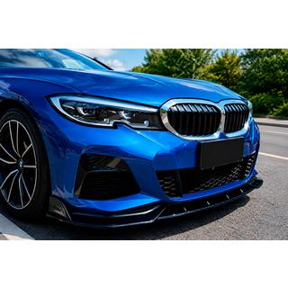Predný lip spojler DPT V-2 (pre M Technic, lesklá čierna) BMW 3. rad G20/G21 2018– fotografia 1