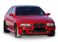 BMW 5. séria E39 1996–2003 DPT predný lip spojler (pre M5, lesklá čierna) fotografia 1