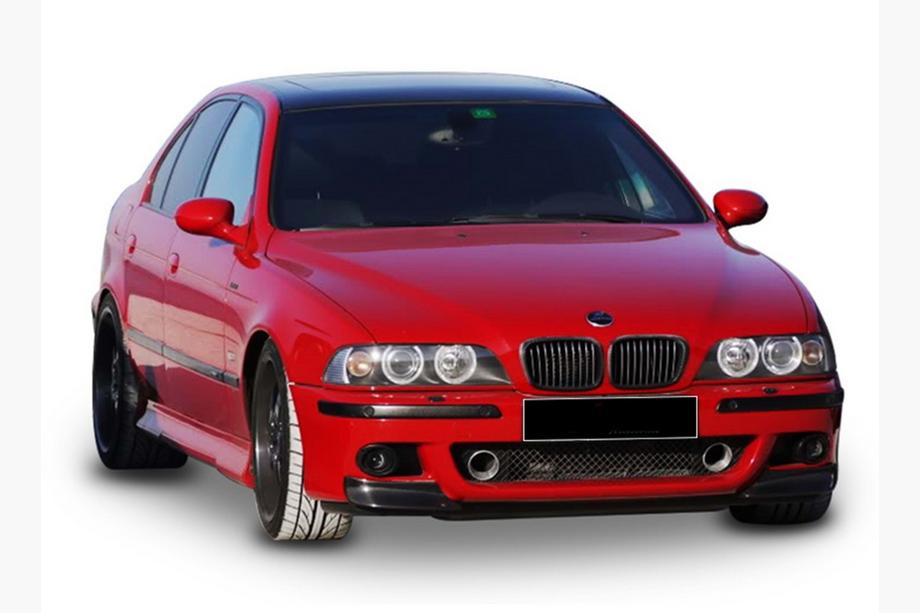 BMW 5. séria E39 1996–2003 DPT predný lip spojler (pre M5, lesklá čierna) Image