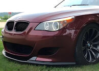 BMW 5. rad E60/E61 2003–2010 Predná lipa DPT (bez plutiev, pre M5 Hamann, čierny lesk) fotografia 1