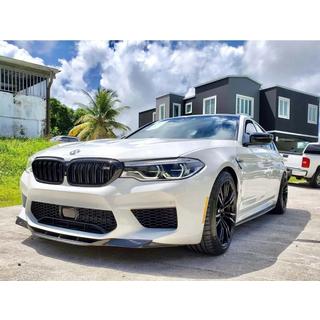 DPT predný lip (pre M5, 2017-2020, lesklá čierna) BMW 5. rad G30/G31 2017–2023 fotografia 4